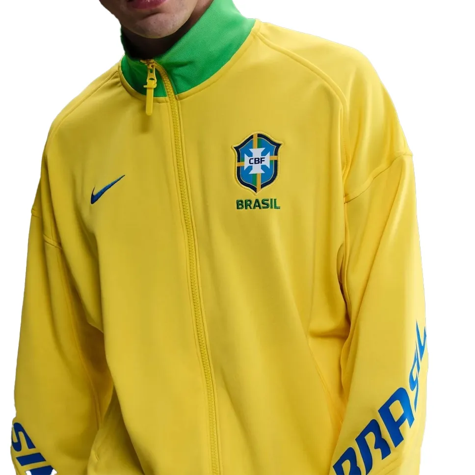 Nike Jaqueta FZ9388-718 M BRASIL ACDPR ANTH Amarelo Poliester -5-